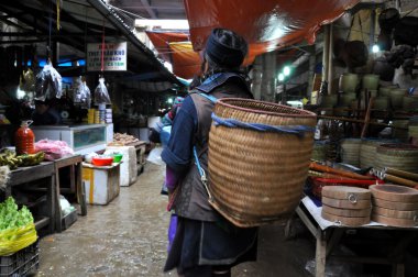 Satıcılar sapa Market, Kuzey vietnam