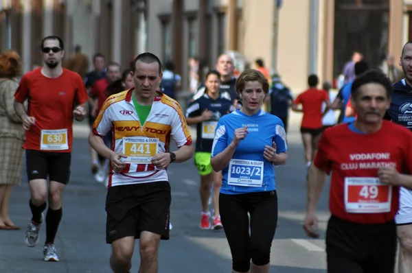 21 avril 2013, Cluj Napoca, Roumanie, Participants au marathon international de Cluj — Photo