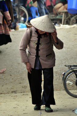 Vietnamca kırsal piyasa içinde bac ha, sapa, vietnam