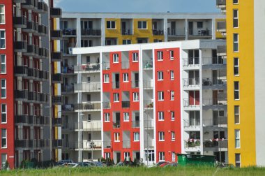 yeni, modern ve şık oturma blok daireler