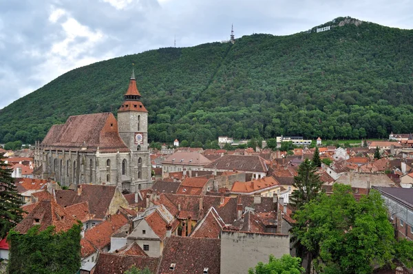 The Black church, the oldest gothic monument in Brasov, Romania — Stock Photo, Image
