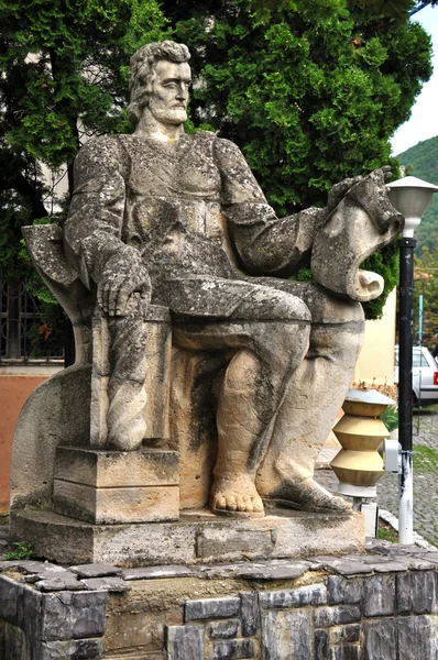 Statue of Coresi, a medieval printer. Brasov, Romania — Stock Photo, Image