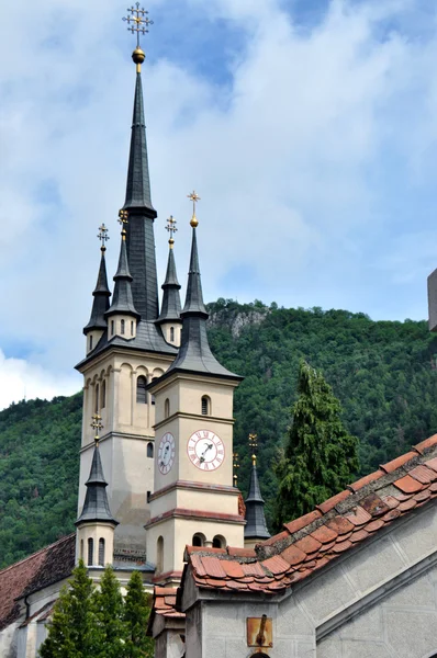 Vecchia chiesa ortodossa a Brasov, Romania — Foto Stock