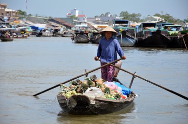 mekong deltasında, vietnam marjet yüzer