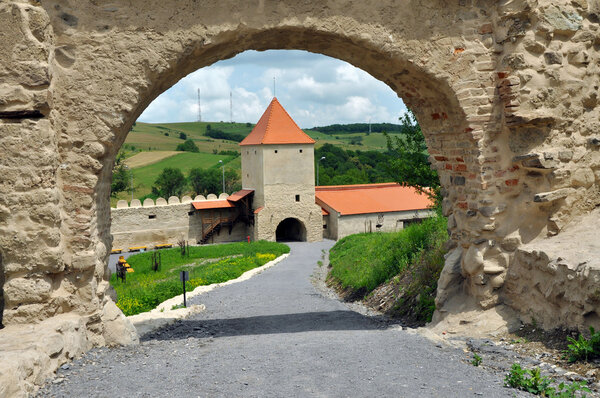 Rupea (Reps, Kohalom) newly renovated medieval fortress in Transylvania, Romania