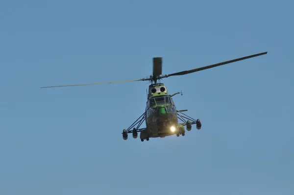 Puma helicopters in flight during a Military Parade — Stock Photo, Image