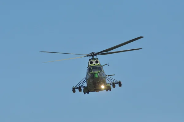 Puma helicopters in flight during a Military Parade — Stock Photo, Image