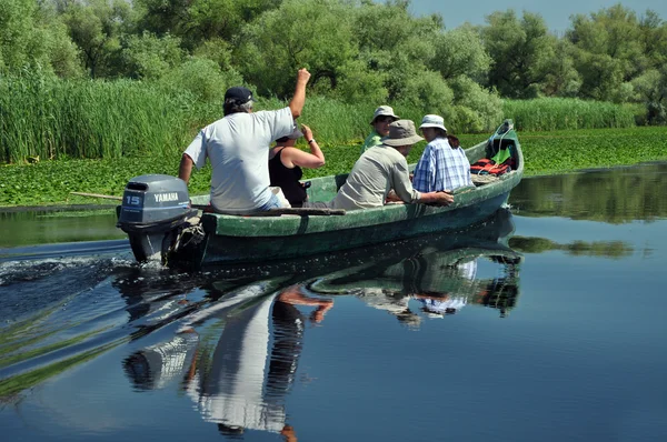 Båttur i den danube deltan, Rumänien — Stockfoto