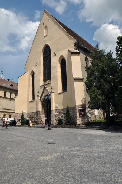 Středověké město Sighisoara v Rumunsku, součástí kulturního dědictví unesco — Stock fotografie