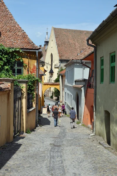 Sighisoara cidade medieval na Romênia, parte do património da Unesco — Fotografia de Stock