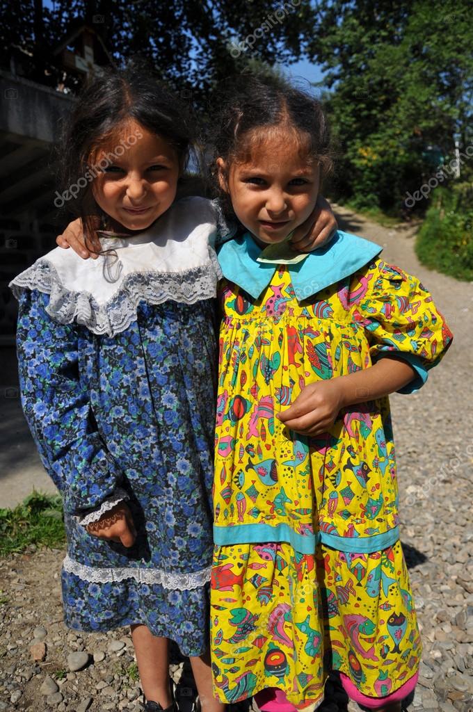 Romanian Gypsies Begging