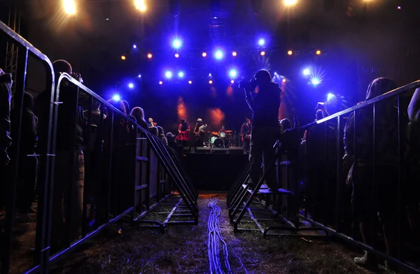 Rotfront band from Berlin performs live on the stage — Stock Photo, Image