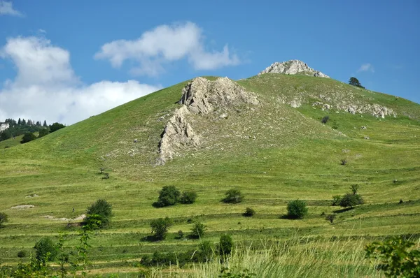 Zielone wzgórza i łąki — Zdjęcie stockowe