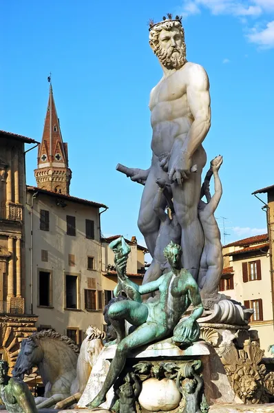 Fontana del Nettuno a Firenze — Foto Stock