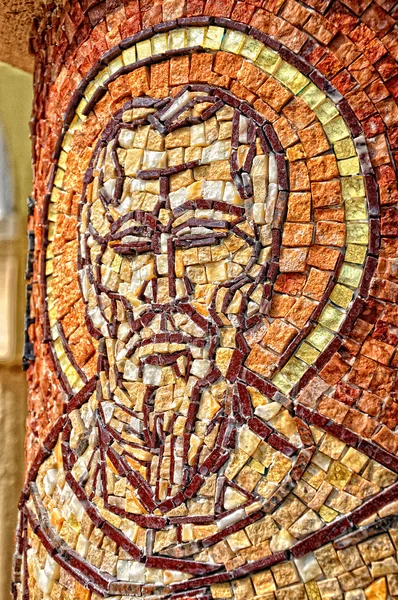 Byzantine mosaic of a saint apostle — Stock Photo, Image