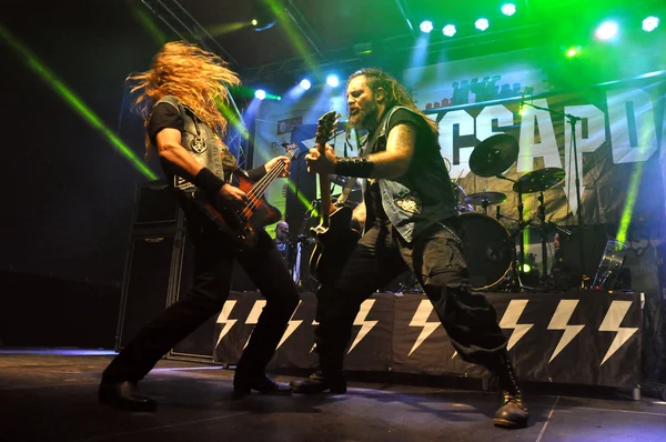 Heavy-Metal-Live-Rockkonzert — Stockfoto