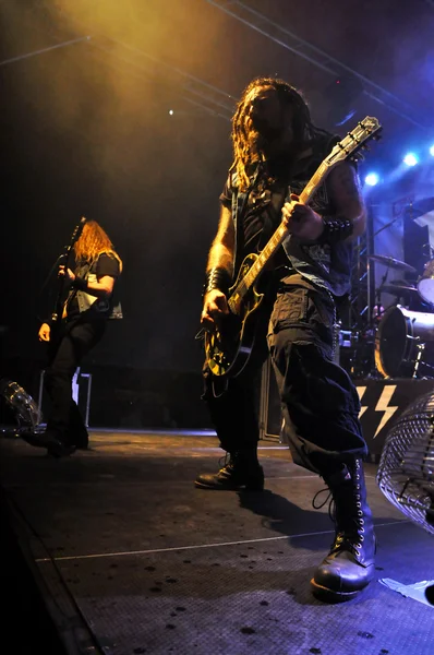 Heavy metal live rock concert — Stock Photo, Image