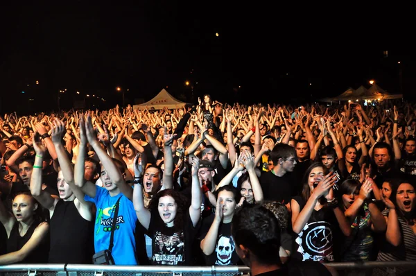 Koncert rockowej metali ciężkich — Zdjęcie stockowe