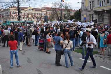 Rumen protesto hükümetin yeni yasaya karşı yüzlerce