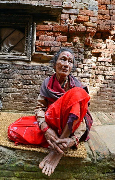 Lidé z předměstí Káthmándú žijí v chudobě. Nepál — Stock fotografie