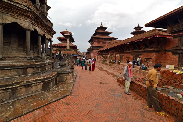 Durbar quadrat des UNESCO-erbes königliche stadt patan, nepal — Stockfoto