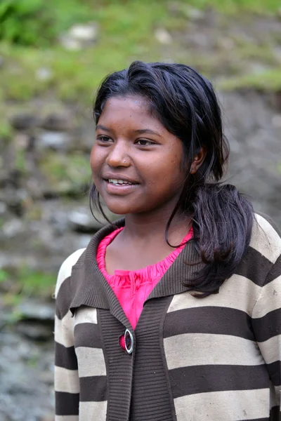 Gurung ethnic woman in the Himalayas