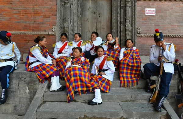 Nepalese Military Orchestra — Stock Photo, Image