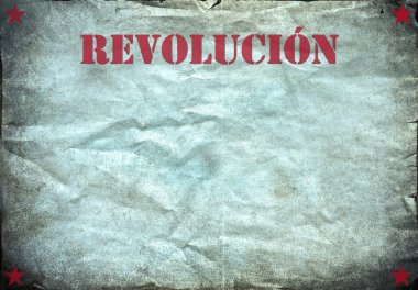 Vintage background, revolucion poster clipart