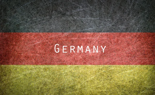 Vintage Germany flag on a postcard — Stock Photo, Image