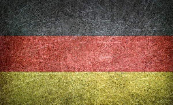 Bandera de Alemania Vintage en una postal — Foto de Stock