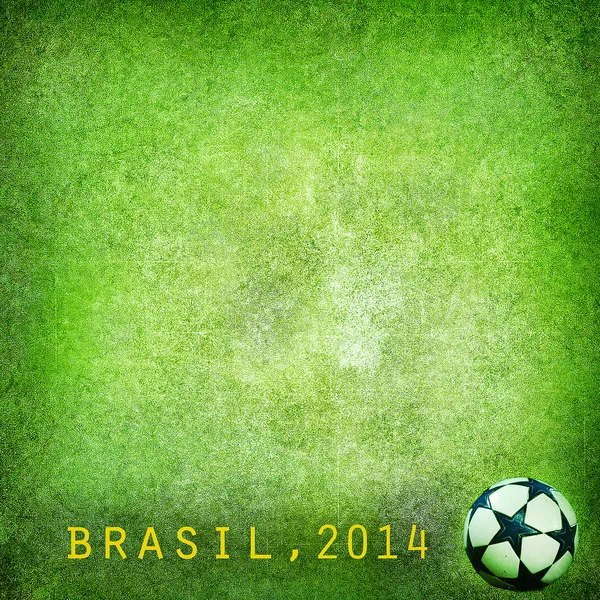 Grunge-Hintergrund - Brasilien WM 2014. Raum für Text lizenzfreie Stockbilder