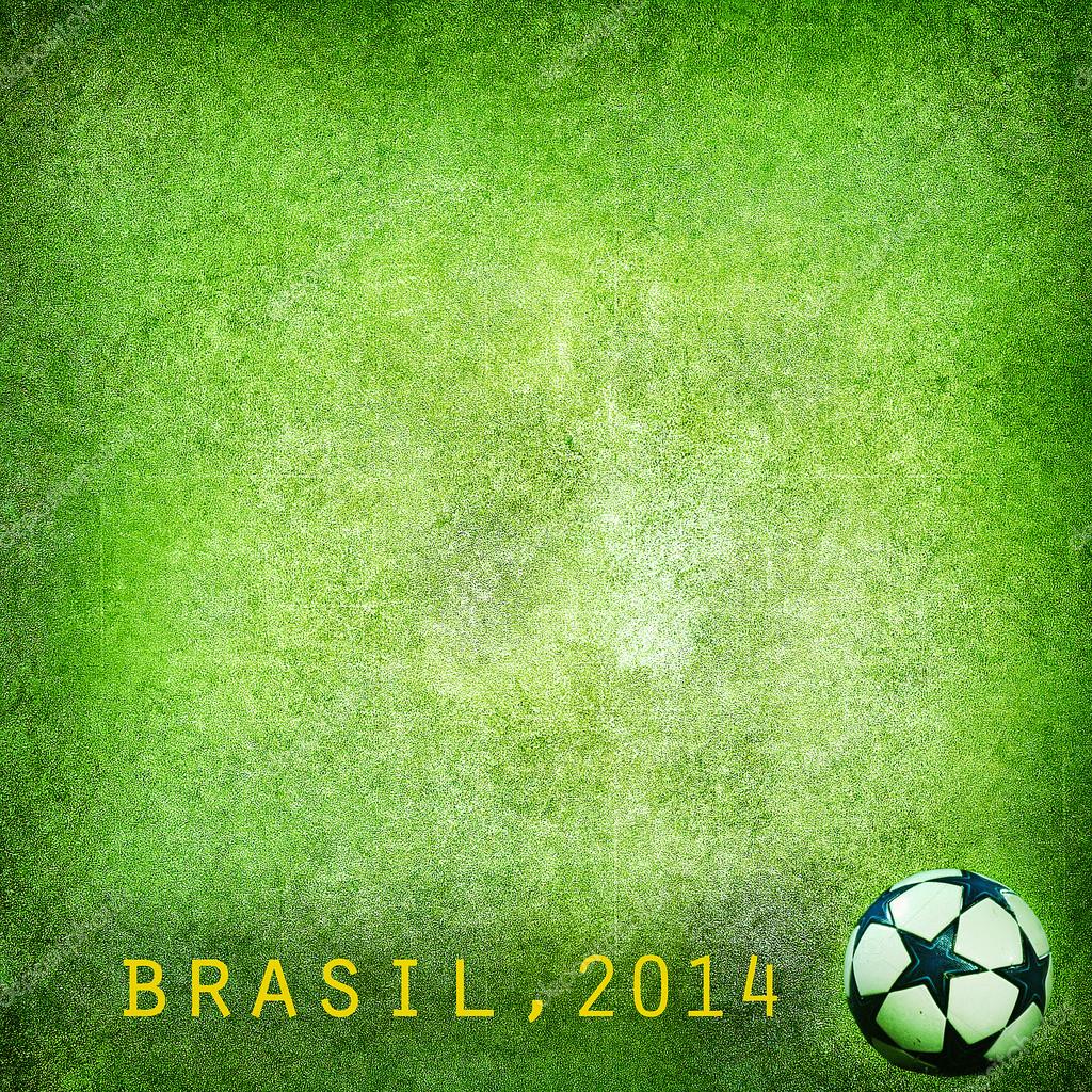 Grunge background - Brazil World Cup 2014. Space for text — Stock Photo ©  salajean #35953327, image size:1024x1024
