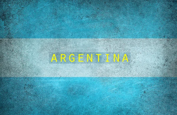 Bandera Grunge de Argentina — Foto de Stock