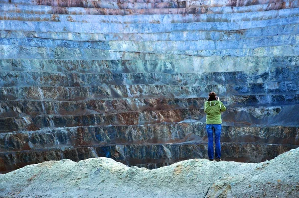 Open pit gold mine in Rosia Montana, Romania — Stock Photo, Image