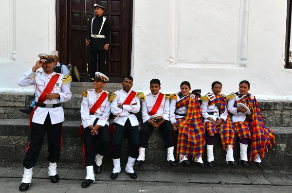 Nepalese Military Orchestra — Stock Photo, Image