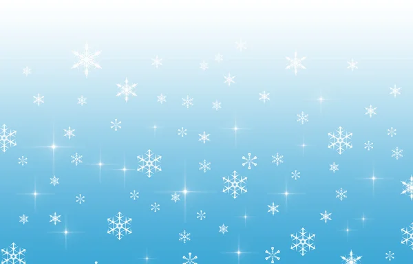 Blue gradient background with snowflakes — Stock Photo, Image