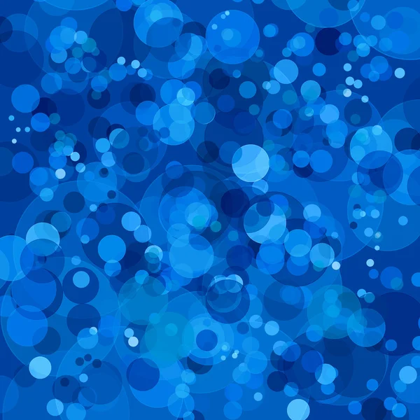 Modré pozadí abstraktní s bokeh kruhy — Stock fotografie