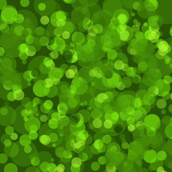 Fondo verde abstracto con círculos bokeh — Foto de Stock