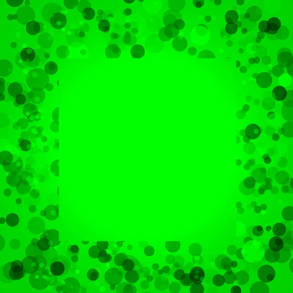 Zelený základy s kruhy, prostor pro text — Stock fotografie