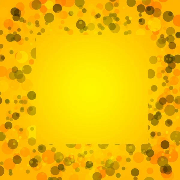 Yellow bacground with circles, space for text — Stock Photo, Image