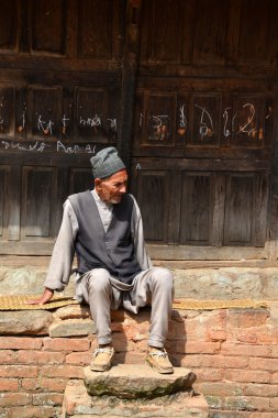 geleneksel giysiler Kathmandu Nepal adam