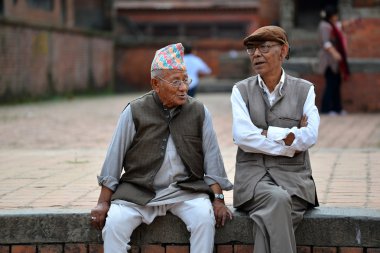 geleneksel giysiler Kathmandu Nepal adam