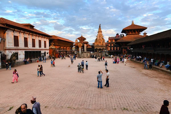 Durbar quadratisch in bhaktapur, nepal — Stockfoto