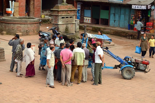 Animal, goat sacrifice in Nepal — Stock Photo, Image