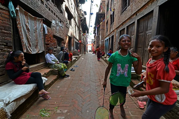 Kathmandu suburb streets, Nepal — Stock Photo, Image