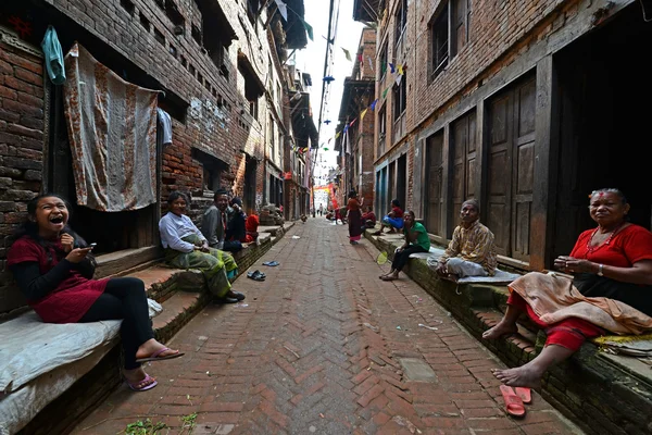 Kathmandu suburb streets, Nepal — Stock Photo, Image