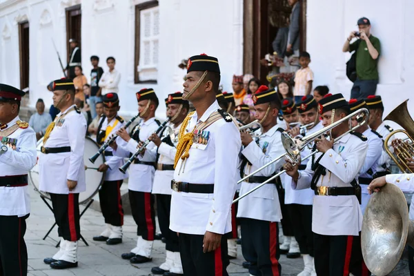 L'Orchestra militare del Nepal — Foto Stock