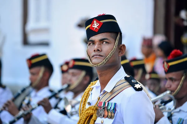 Orkiestry wojskowej z Nepalu — Zdjęcie stockowe