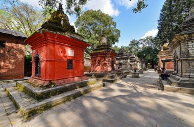 Pashupatinath hindu tapınakları. Nepal