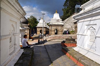 Pashupatinath hindu tapınakları. Nepal